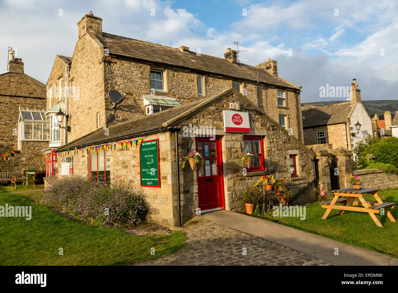 UK, England, Yorkshire, Reeth.  Village Post Office and Store. Stock Photo