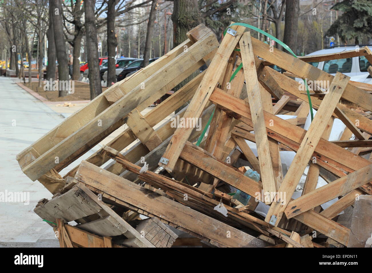 wood planks, Bucharest, Romania Stock Photo Alamy
