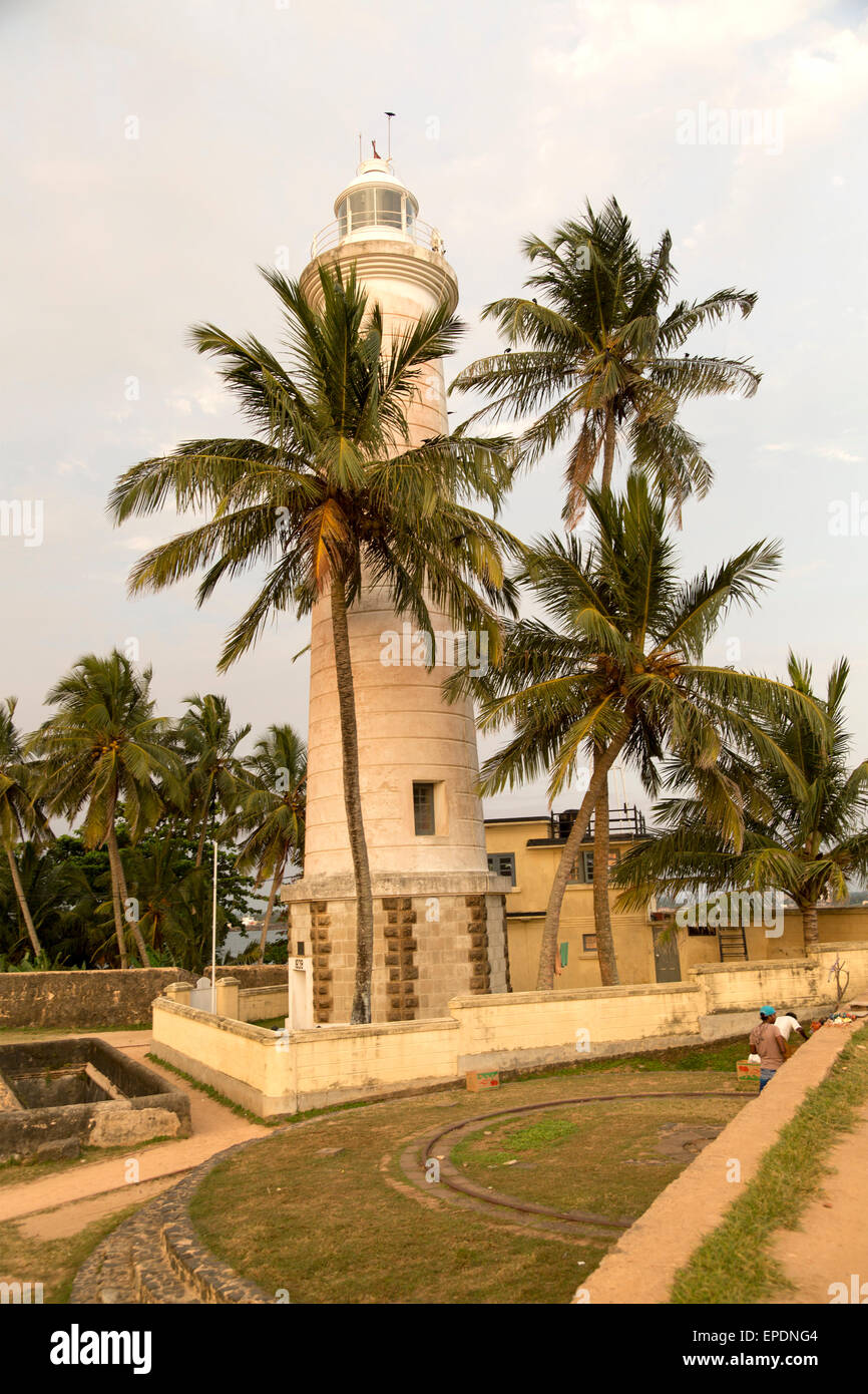 Lighthouse building in the historic town of Galle, Sri Lanka, Asia Stock Photo