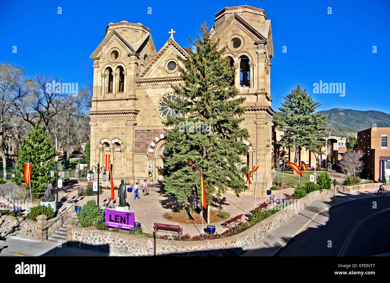 Old Town Santa Fe >> View Of The Cathedral Basilica Of Santa Fe In The Old Old Town Santa Fe >> View Of The Cathedral Basilica Of Santa Fe In The Old