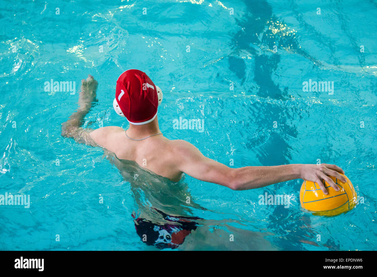 Water polo is a team water sport Stock Photo Alamy