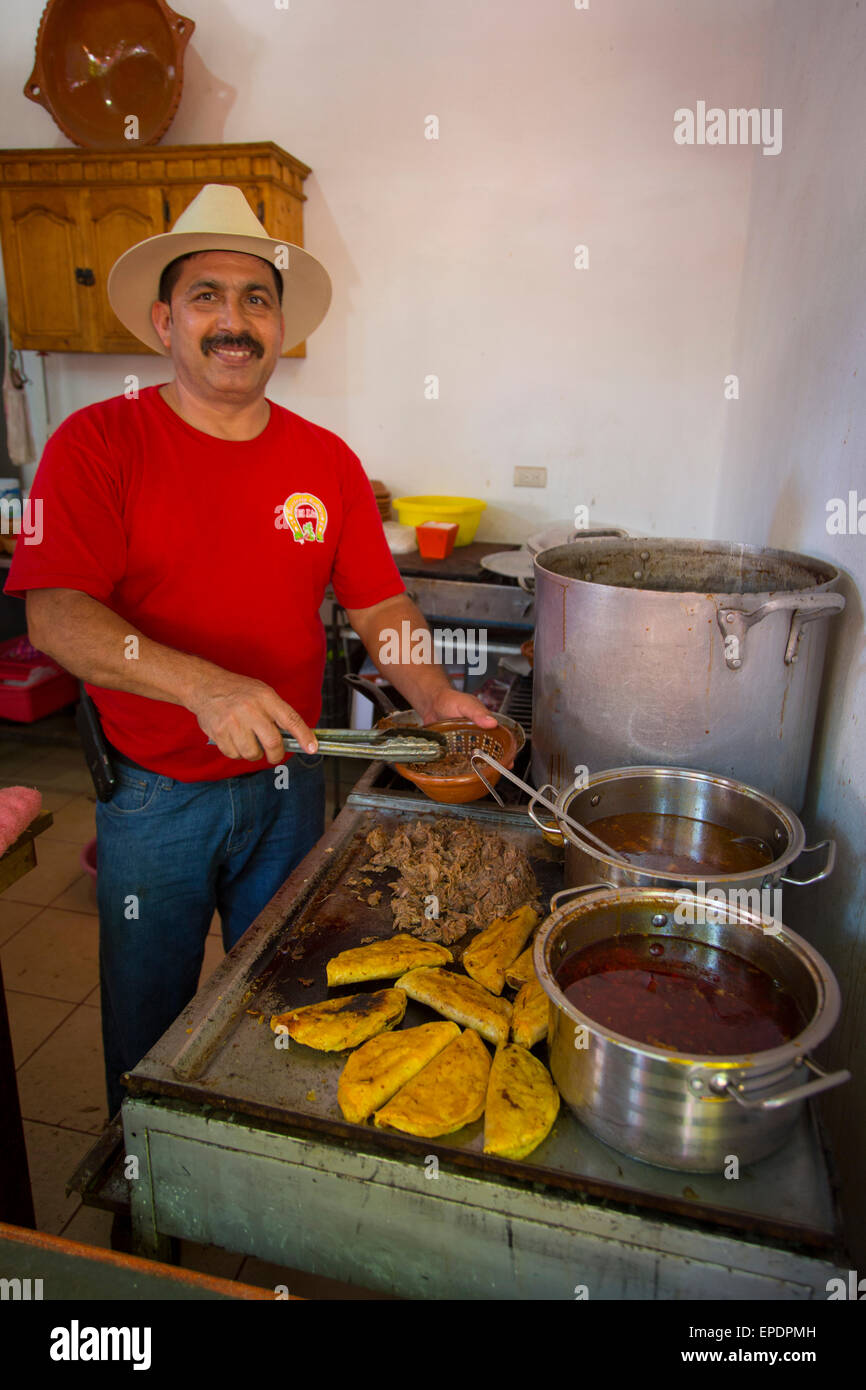 Asi el la Birria, Birria, Goat stew,  Reastaurant, BirraVallarta Food Tours, El Pitillal, Puerto Vallarta, Jalisco, Mexico Stock Photo