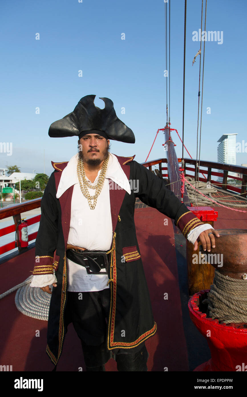 Marigalante Pirate Ship Tour, Puerto Vallarta, Jalisco, Mexico Stock