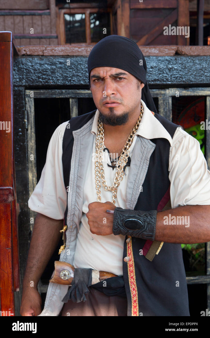 Marigalante Pirate Ship Tour, Puerto Vallarta, Jalisco, Mexico Stock