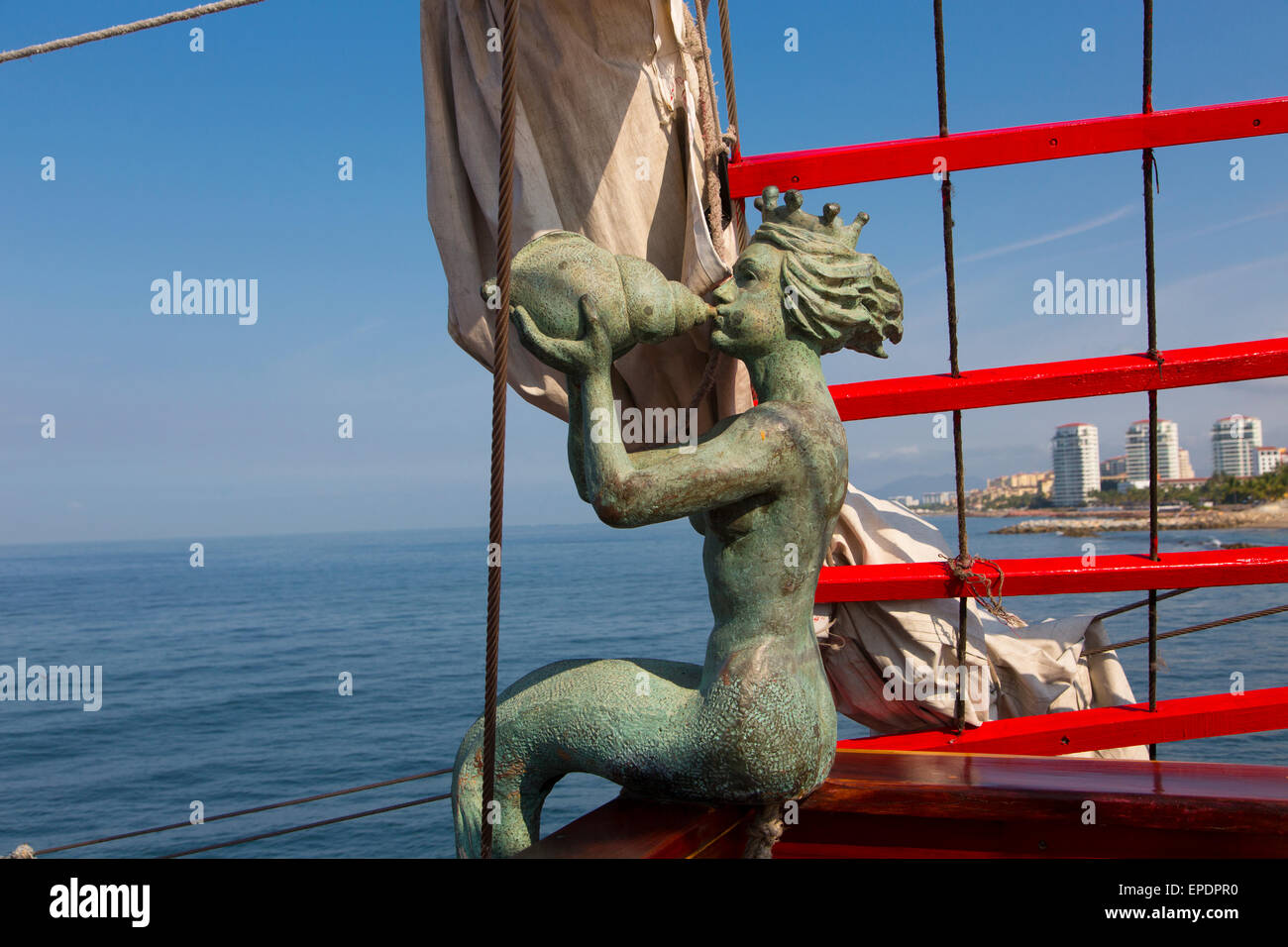 Marigalante Pirate Ship Tour, Puerto Vallarta, Jalisco, Mexico Stock