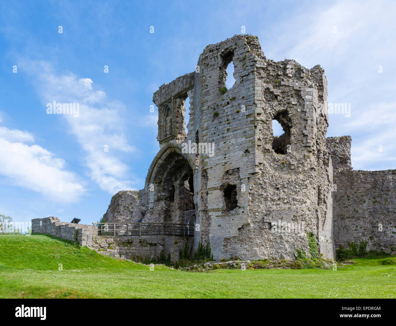 Denbigh Castle, Denbigh, Denbighshire, Wales, UK Stock Photo