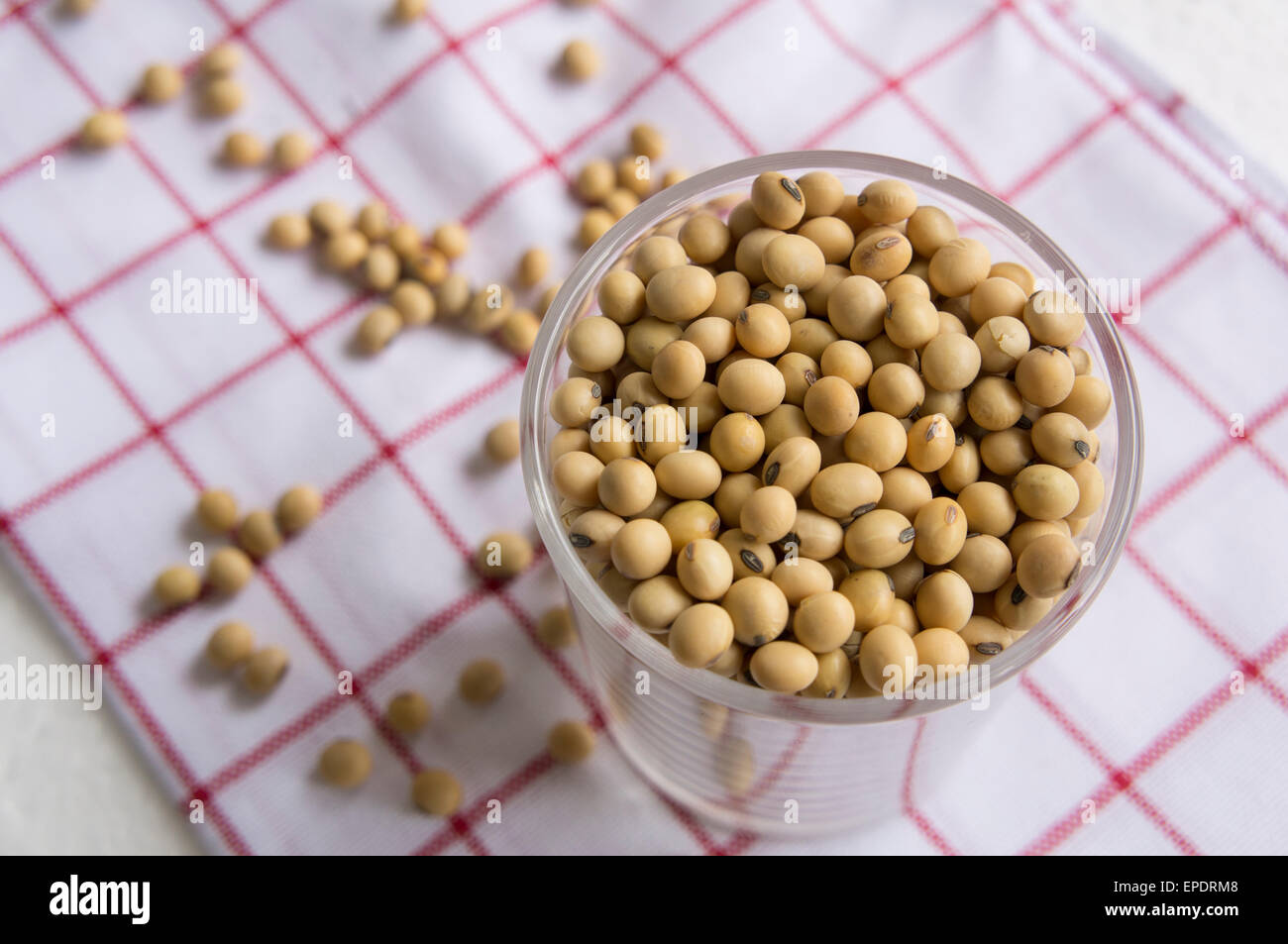 soy bean milk yellow soybean isolated grain vegen Stock Photo