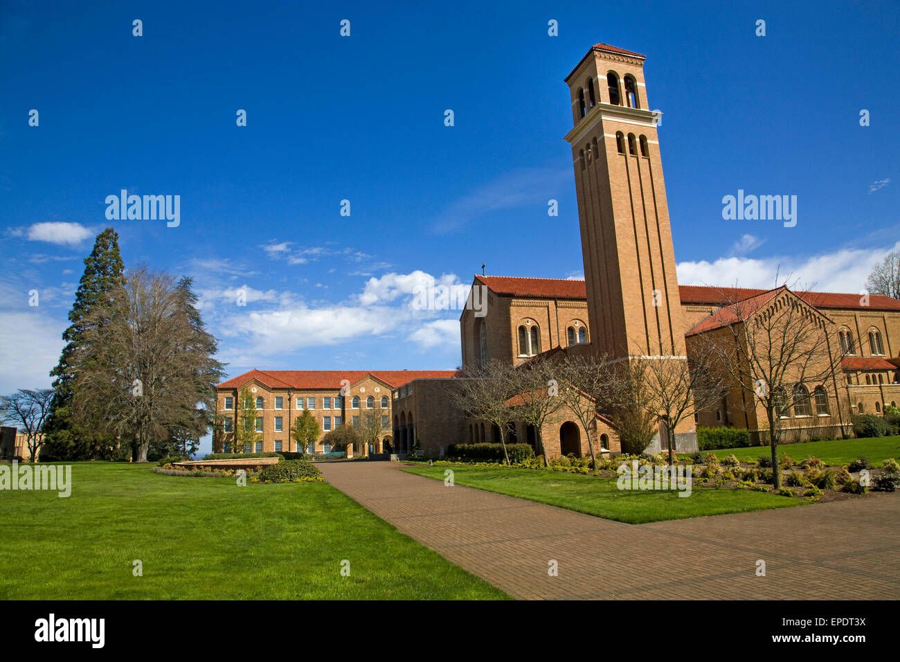 The Mount Angel Benedictine Monastery and Semminary, founded in 1882 by