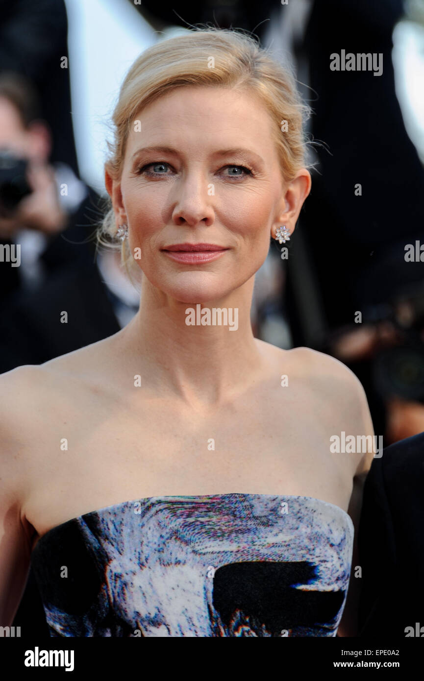 Cannes, France. 17th May, 2015. Cate Blanchett at red carpet arrivals ...