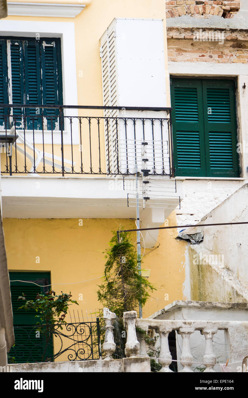 Apartments on Corfu Stock Photo Alamy