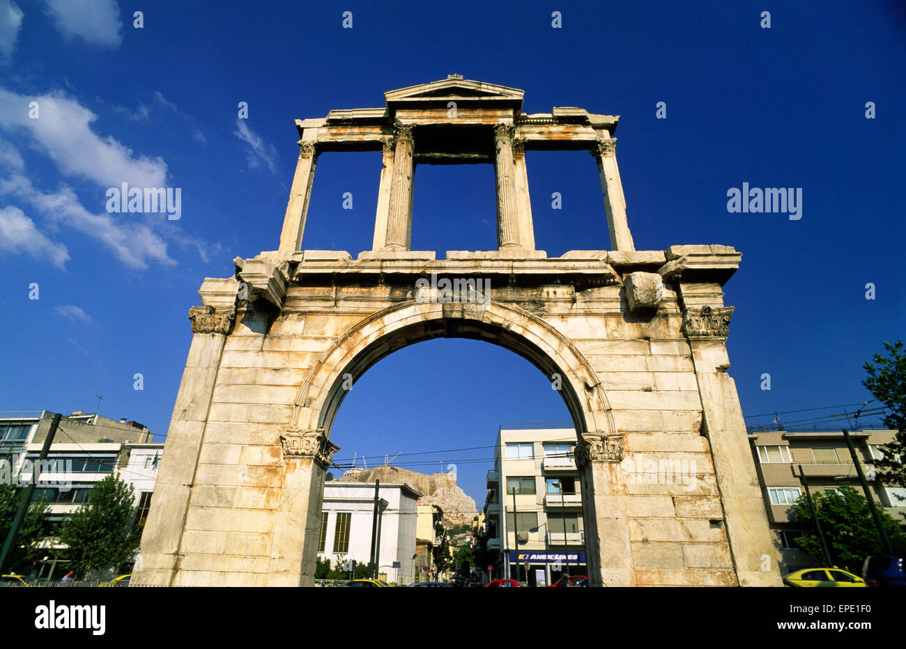 Greece, Athens, Hadrian's gate Stock Photo