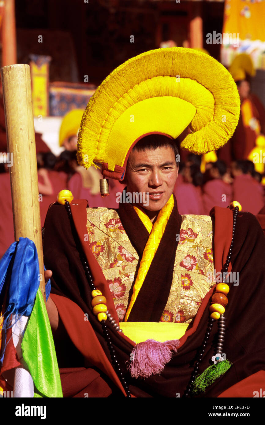 China, Tibet, Gansu province, Xiahé, Labrang monastery, Tibetan New