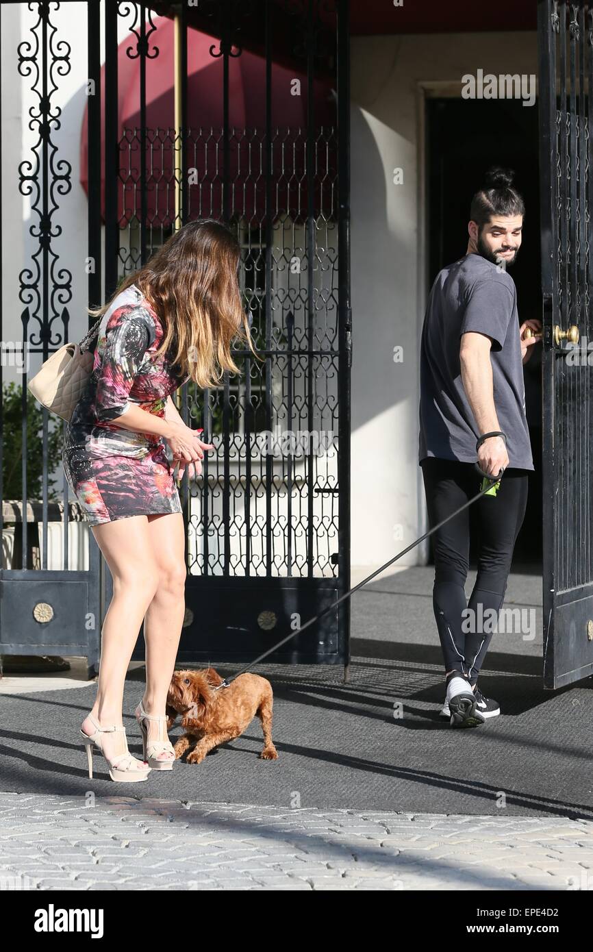 Kelly Brook leaving her apartment and stepping into a limo Featuring