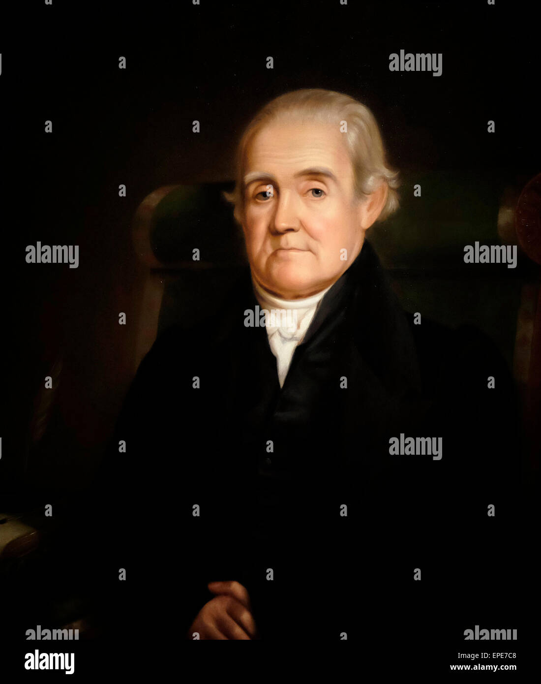 Noah Webster, Writer and Editor, 1833 Stock Photo