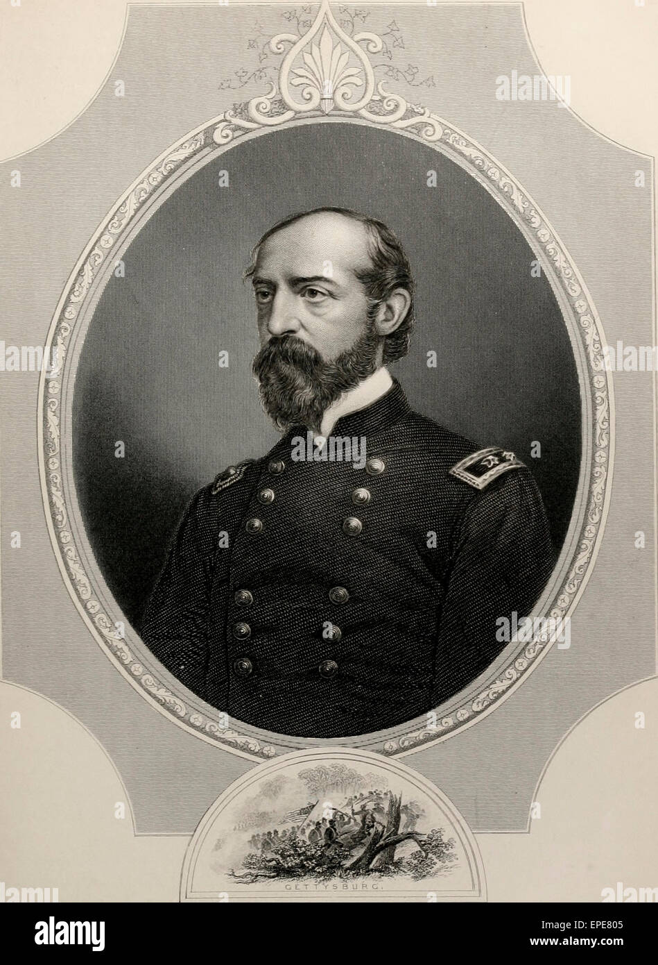 General George Gordon Meade, Union Army, USA Civil War Stock Photo