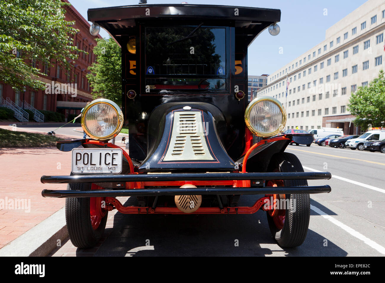St. Louis Police Officers Association vintage police paddy wagon - USA Stock Photo
