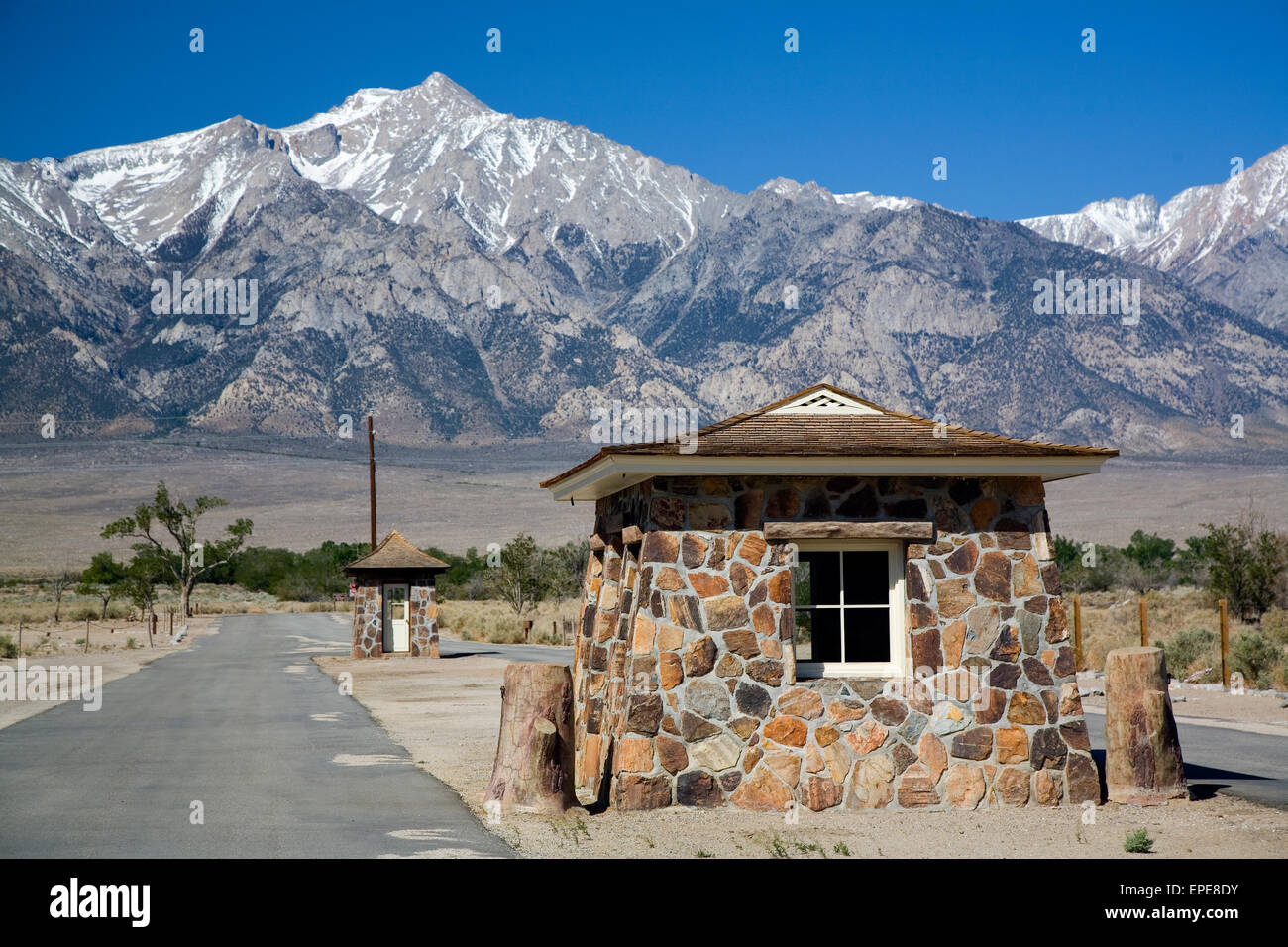 Manzanar in the Owens Valley, California Stock Photo