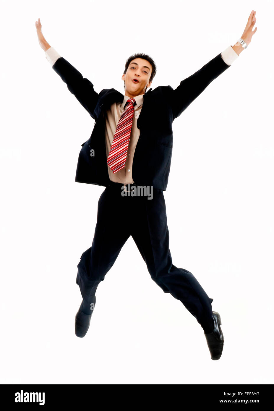 Man jumping joy office hires stock photography and images Alamy