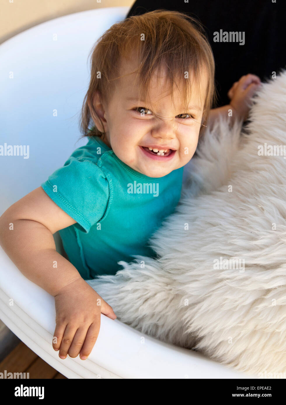 A one year old girl Stock Photo Alamy