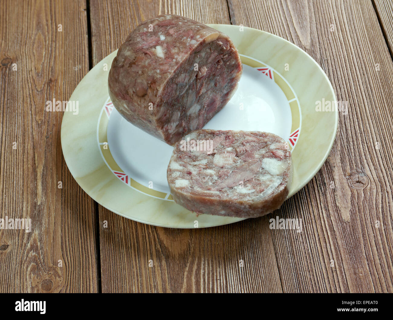 Presskopf Head cheese or brawn is a cold cut that originated in