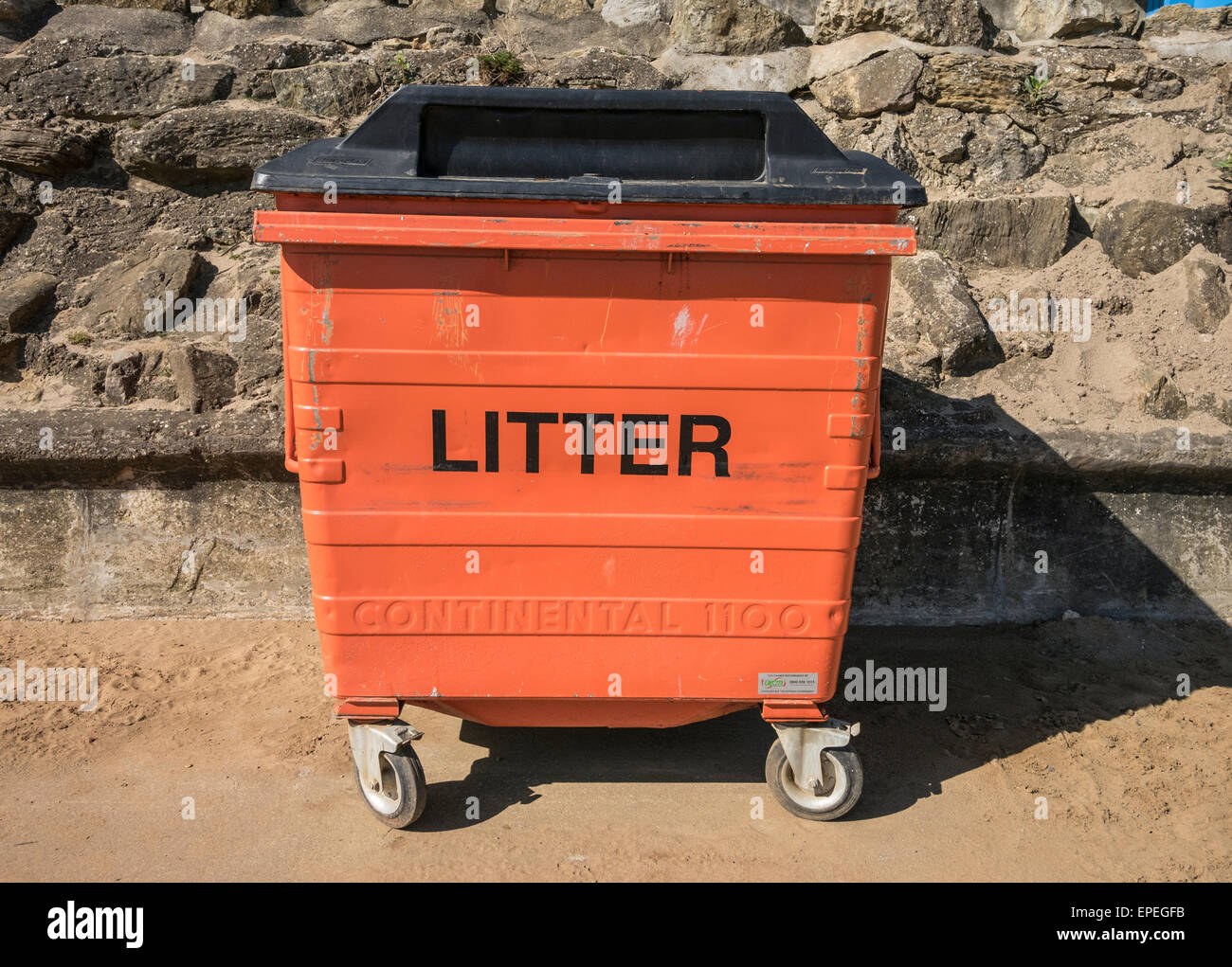 Litter Trash Bin UK Stock Photo Alamy
