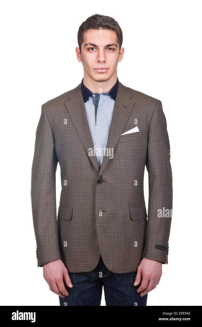 Jacket isolated on the white background Stock Photo - Alamy