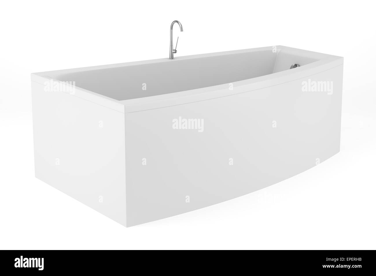 modern bathtub isolated on white background Stock Photo