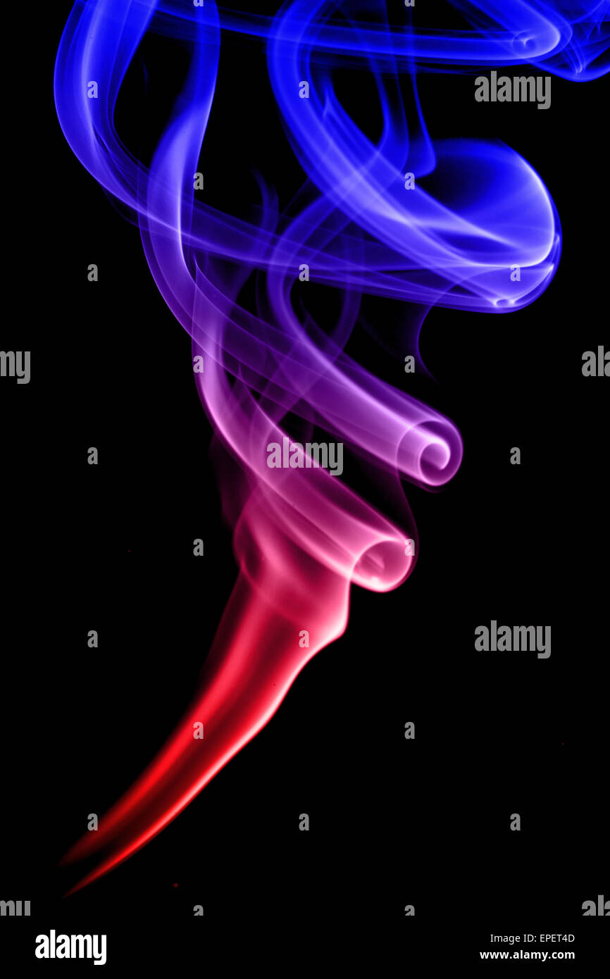 Colorful smoke Stock Photo