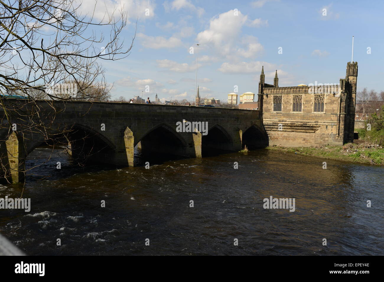 The Chantry Chapel, Wakefield, Turner's Viewpoint Stock Photo Alamy
