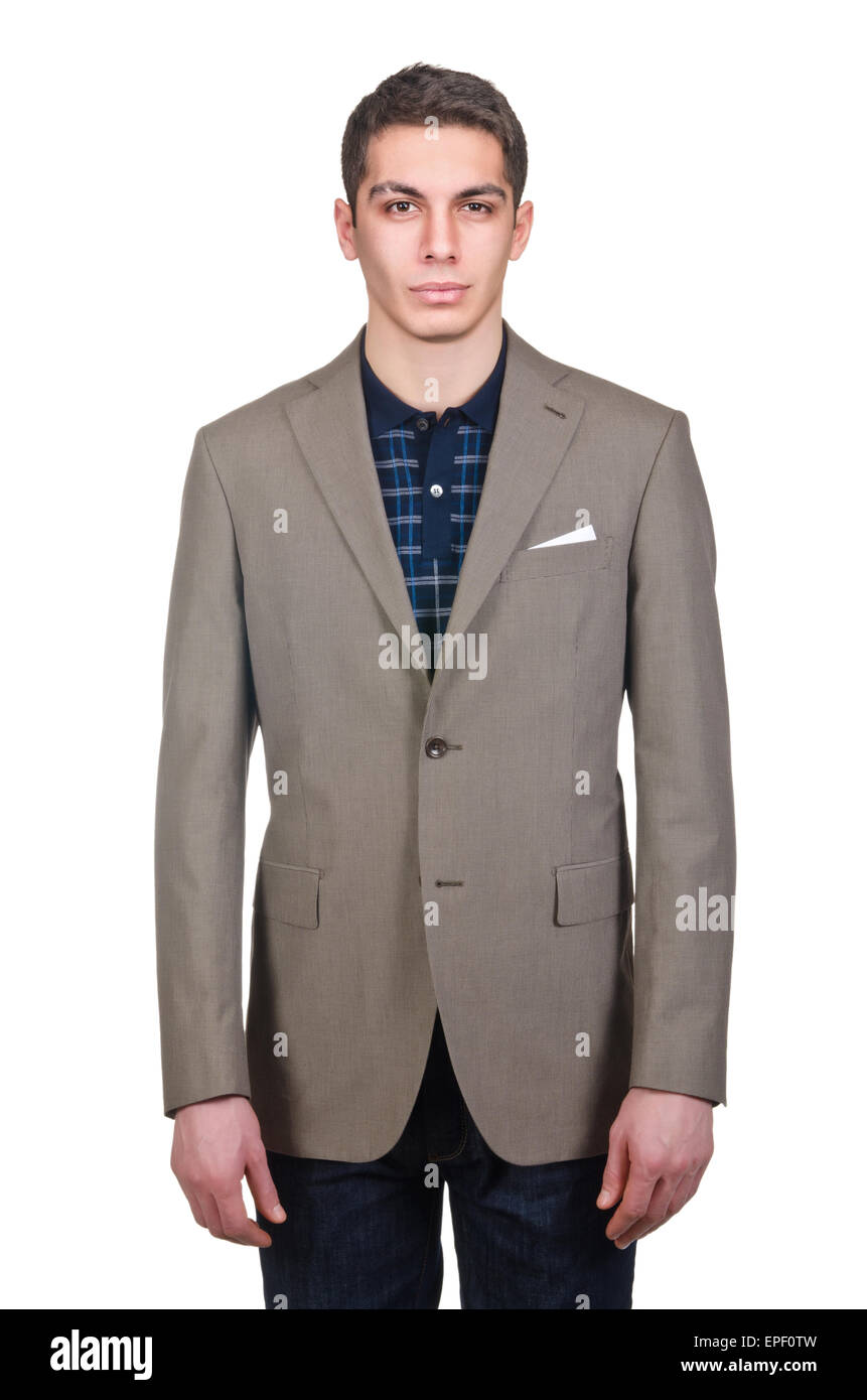 Jacket isolated on the white background Stock Photo - Alamy