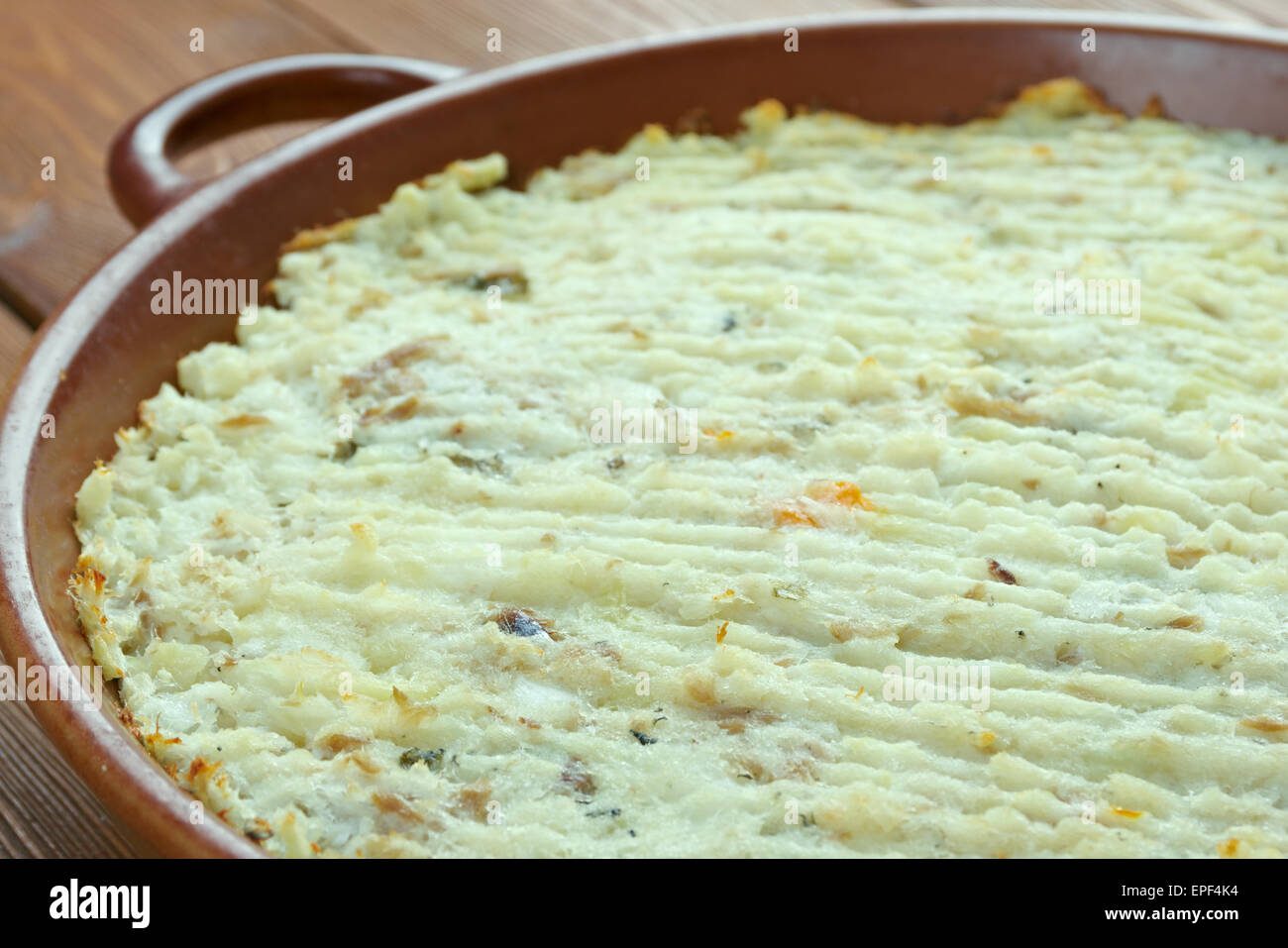 Brandade emulsion of salt cod with potatoes.traditional in Spain and