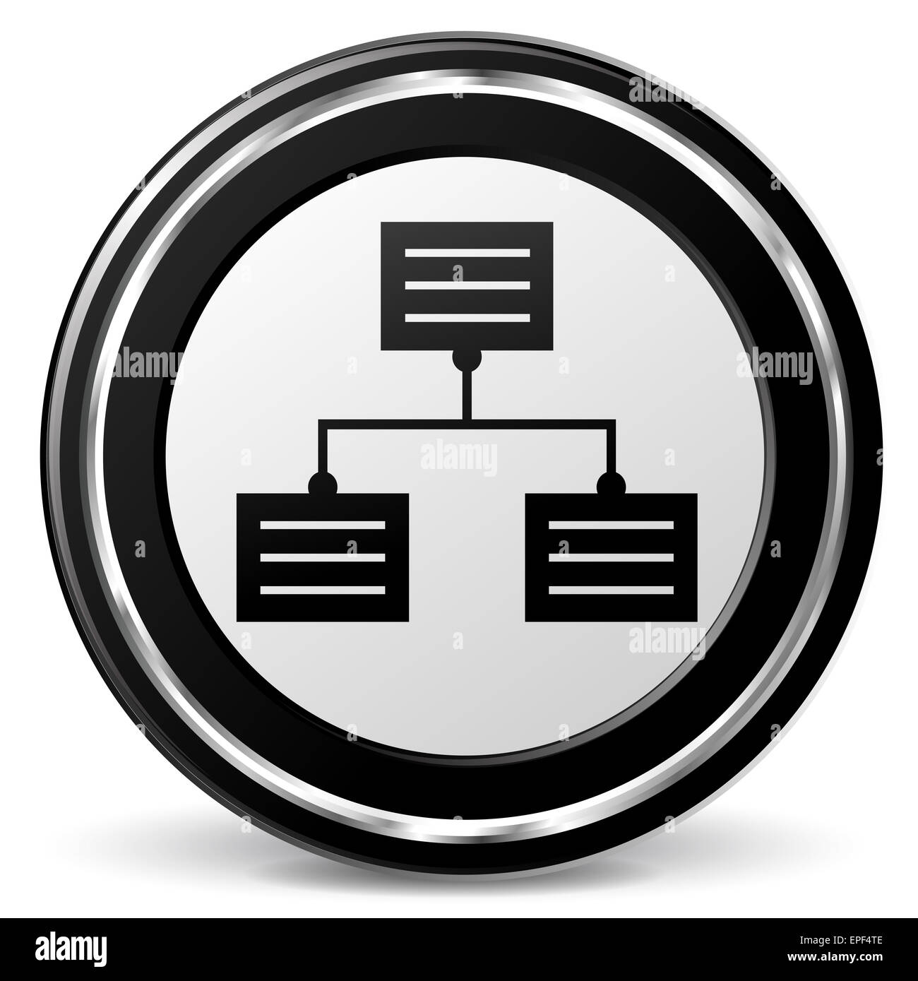 illustration of analytics black and silver icon Stock Photo