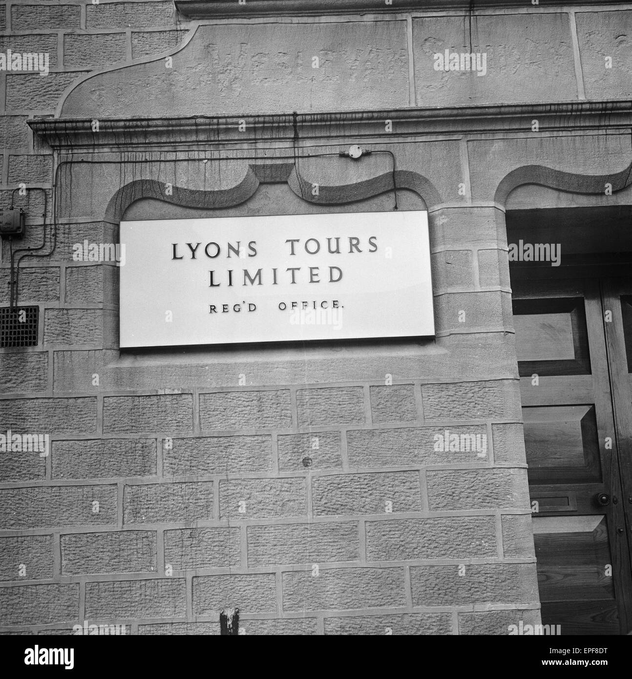 Lyons Tours of Colne, near Burnley in Lancashire chartered an Air Ferry DC-4 which crashed near Perpignan in southern France on the 3rd June 1967. A Douglas DC-4 registered G-APYK on a non-scheduled charter flight between Manston Airport in Kent, England and Perpignan Airport in France hit the Canigou mountain in France killing all 88 on board. Cause of the accident was determined to be carbon monoxide poisoning of the flight crew due to a faulty cabin heater Stock Photo