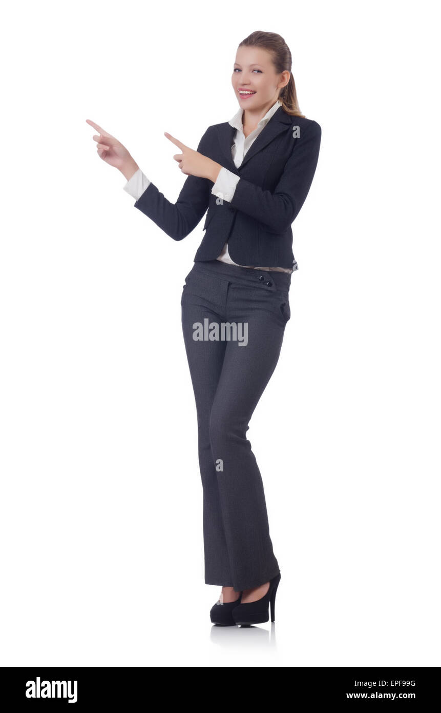 Woman businesswoman in business concept Stock Photo - Alamy