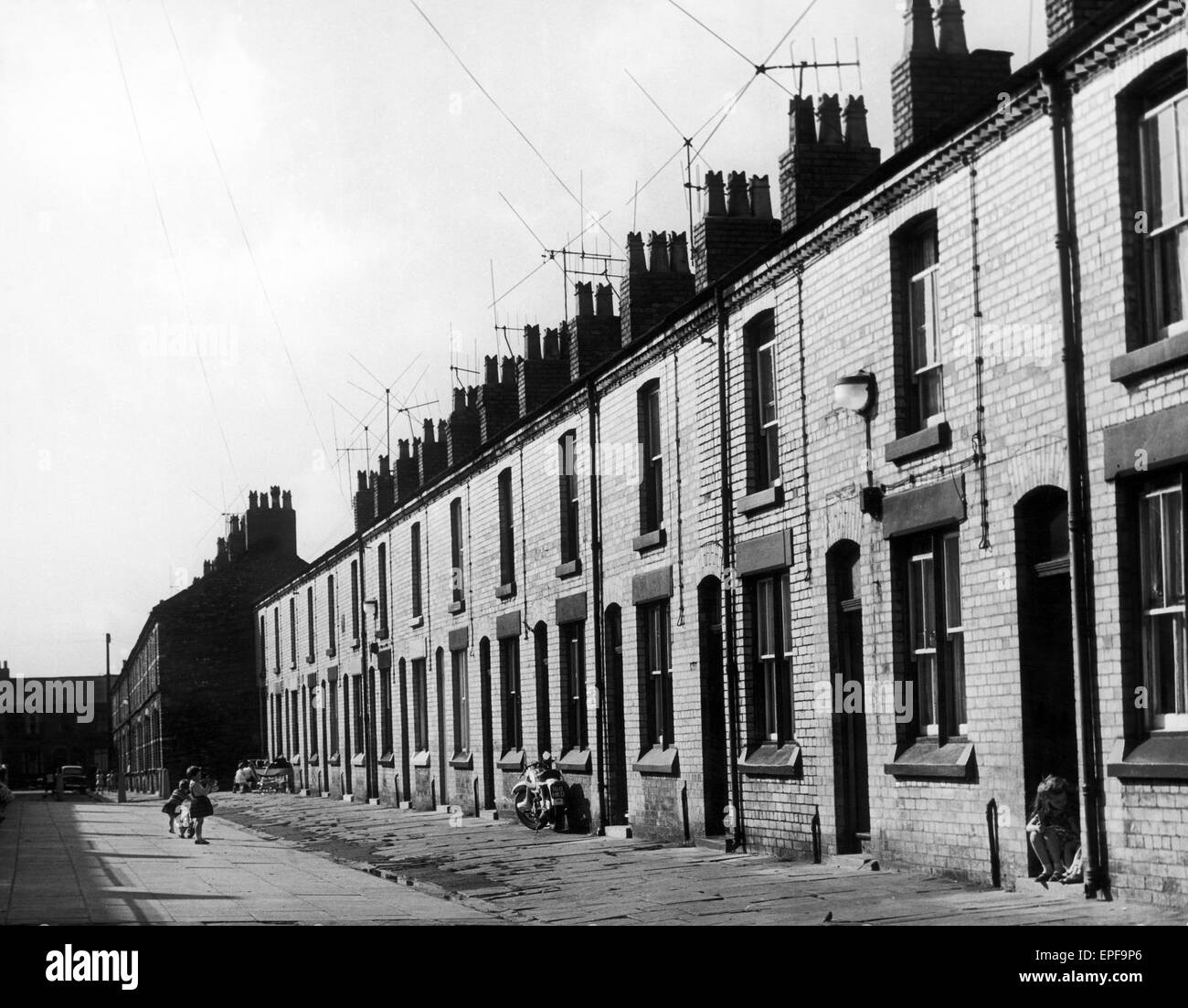 Admiral Grove, Liverpool, Merseyside. No. 10 Admiral Grove is the family home of Beatle Ringo Starr. July 1964. Stock Photo