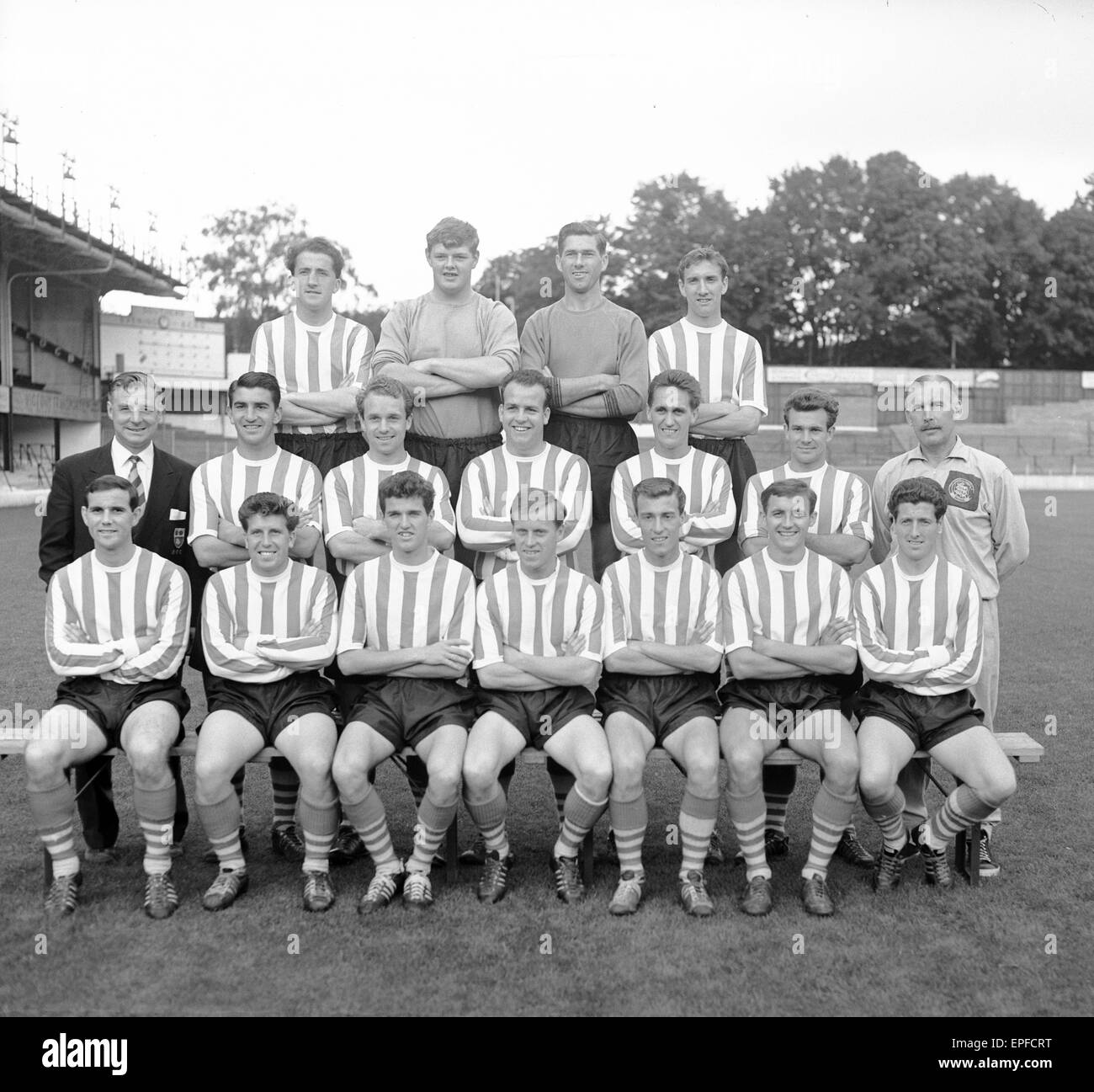Southampton FC, pre season Photocall, 5th August 1960 Stock Photo Alamy
