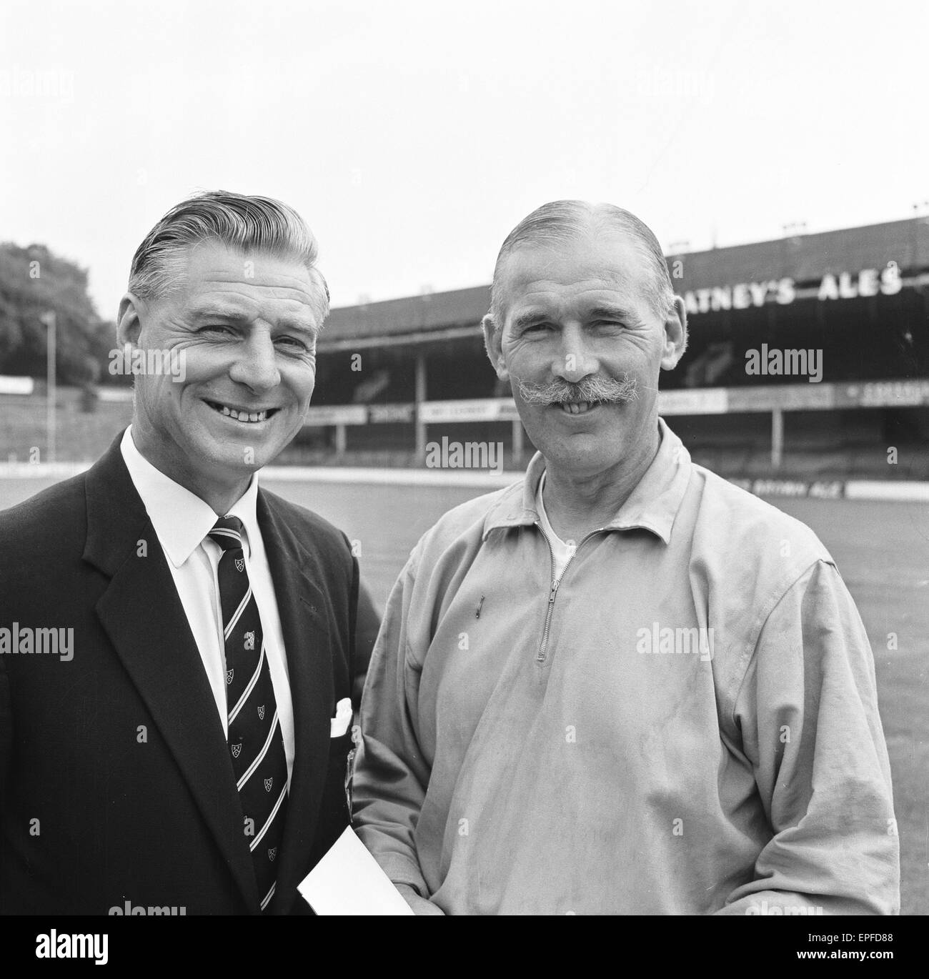 Ted Bates Southampton FC, 12th August 1963. Stock Photo