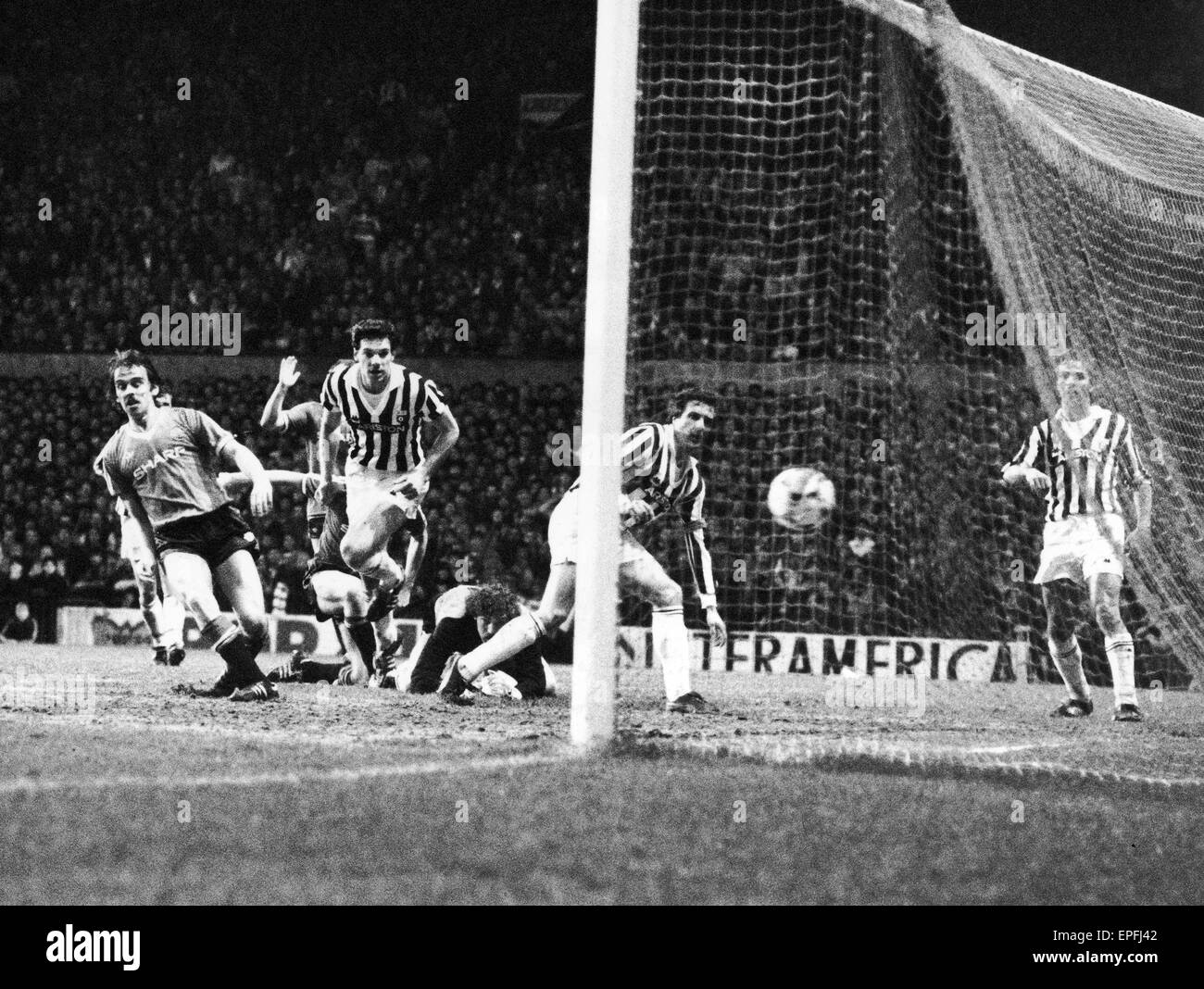 European Cup Winners Cup Semi Final First Leg match at Old Trafford ...