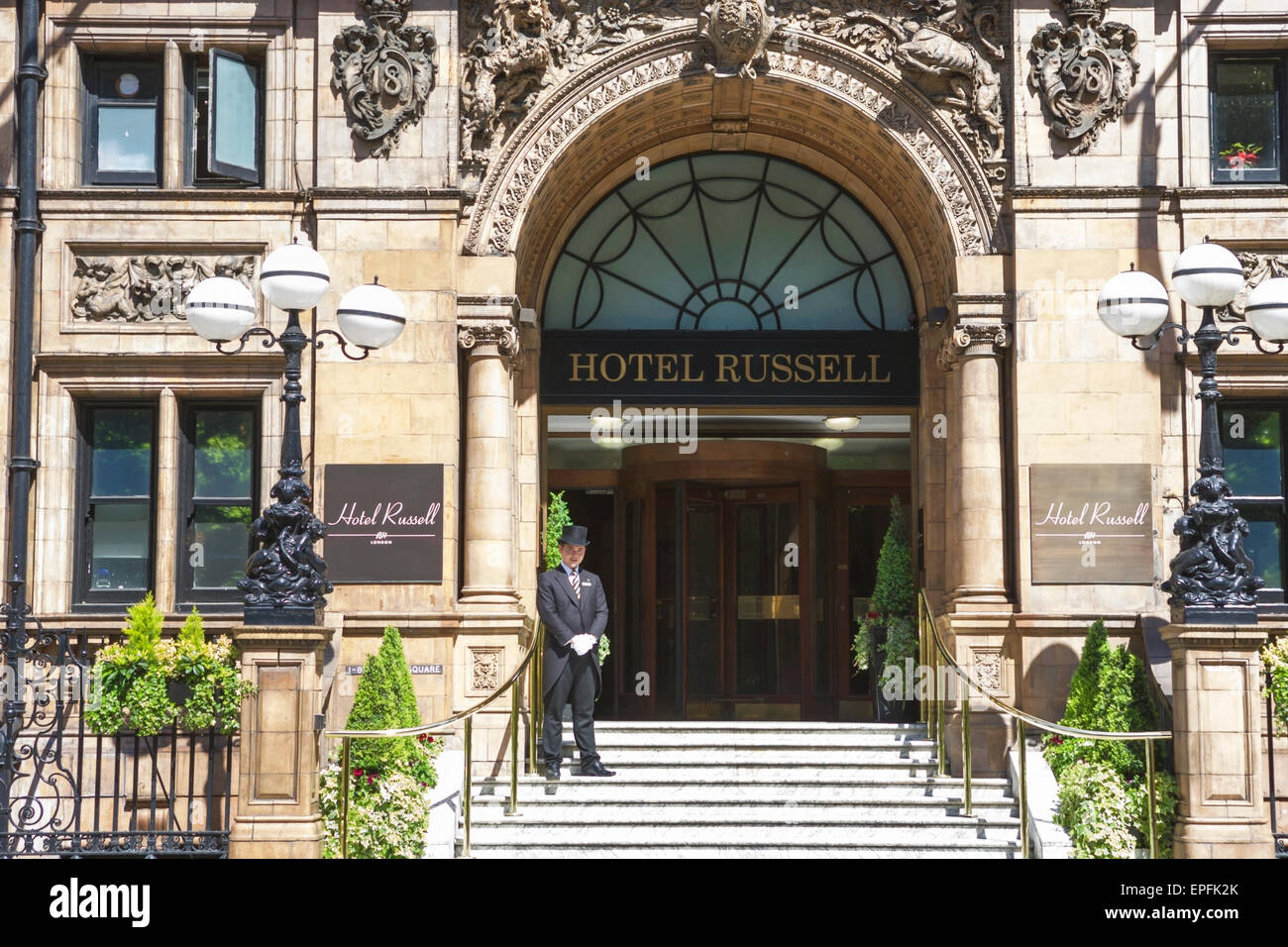 Russell Hotel, Russell Square, London, England, UK. The hotel was Stock