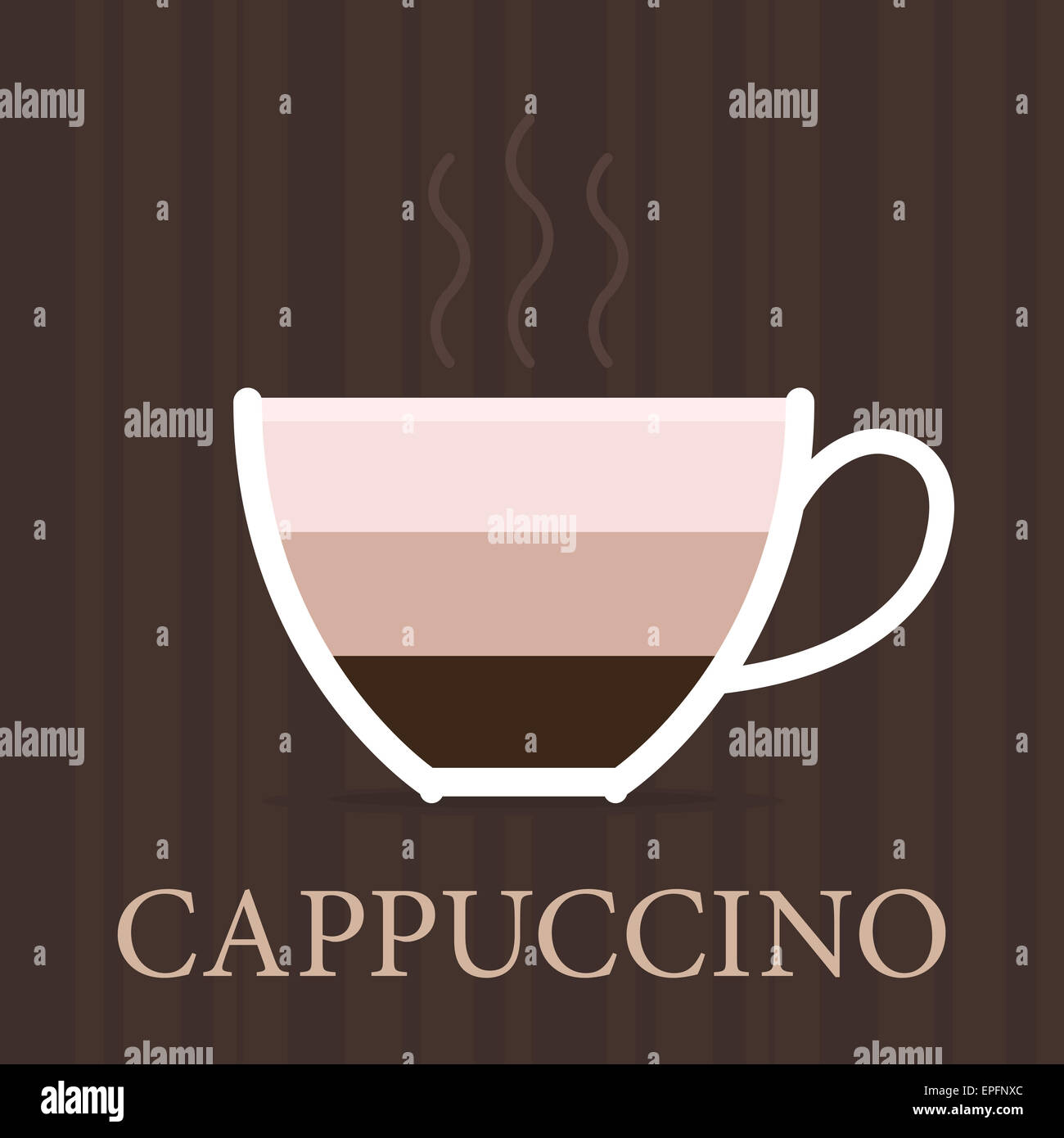 Vector coffee icon in vintage style, pastel colors Stock Photo Alamy