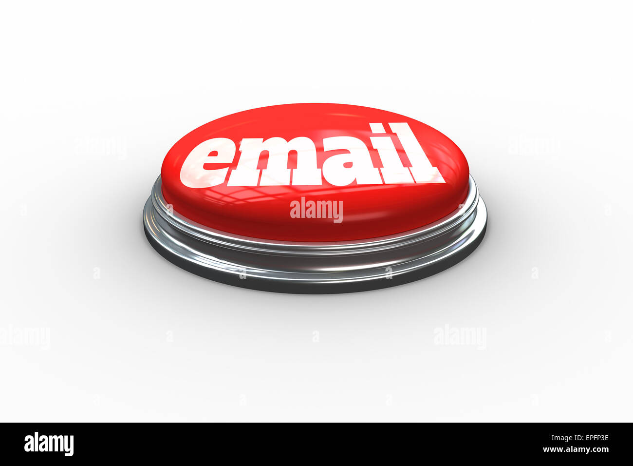 Email on digitally generated red push button Stock Photo - Alamy