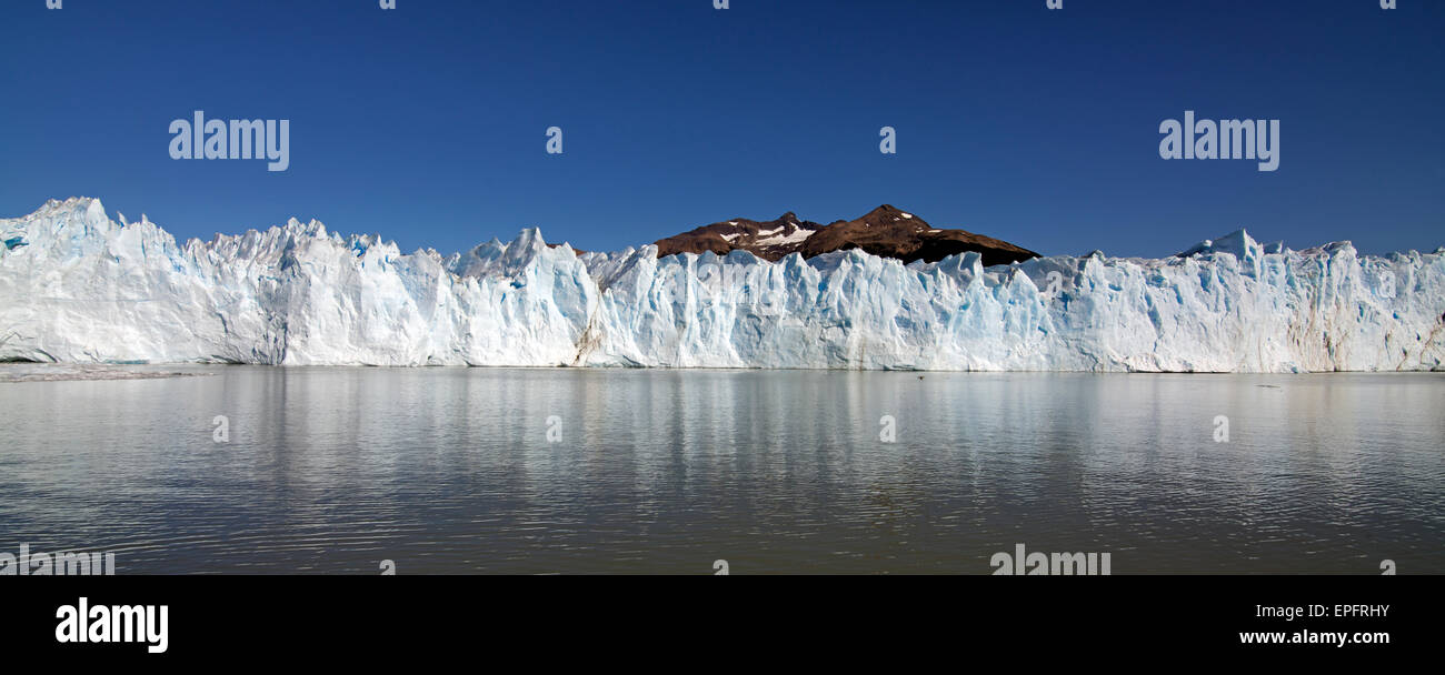 Panoramic view Perito Moreno Glacier Patagonia Argentina Stock Photo
