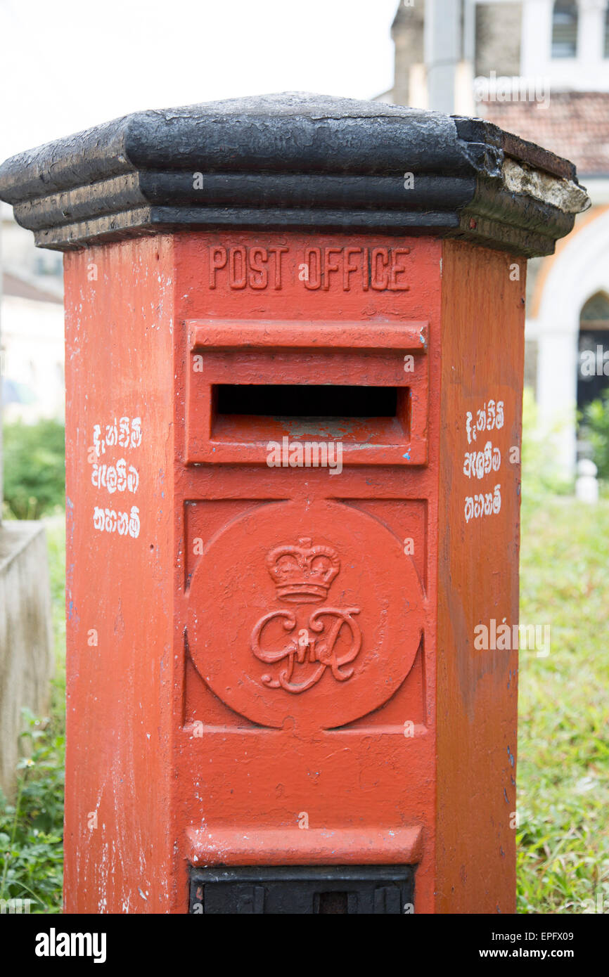 Indian red box mail letter hi-res stock photography and images - Alamy