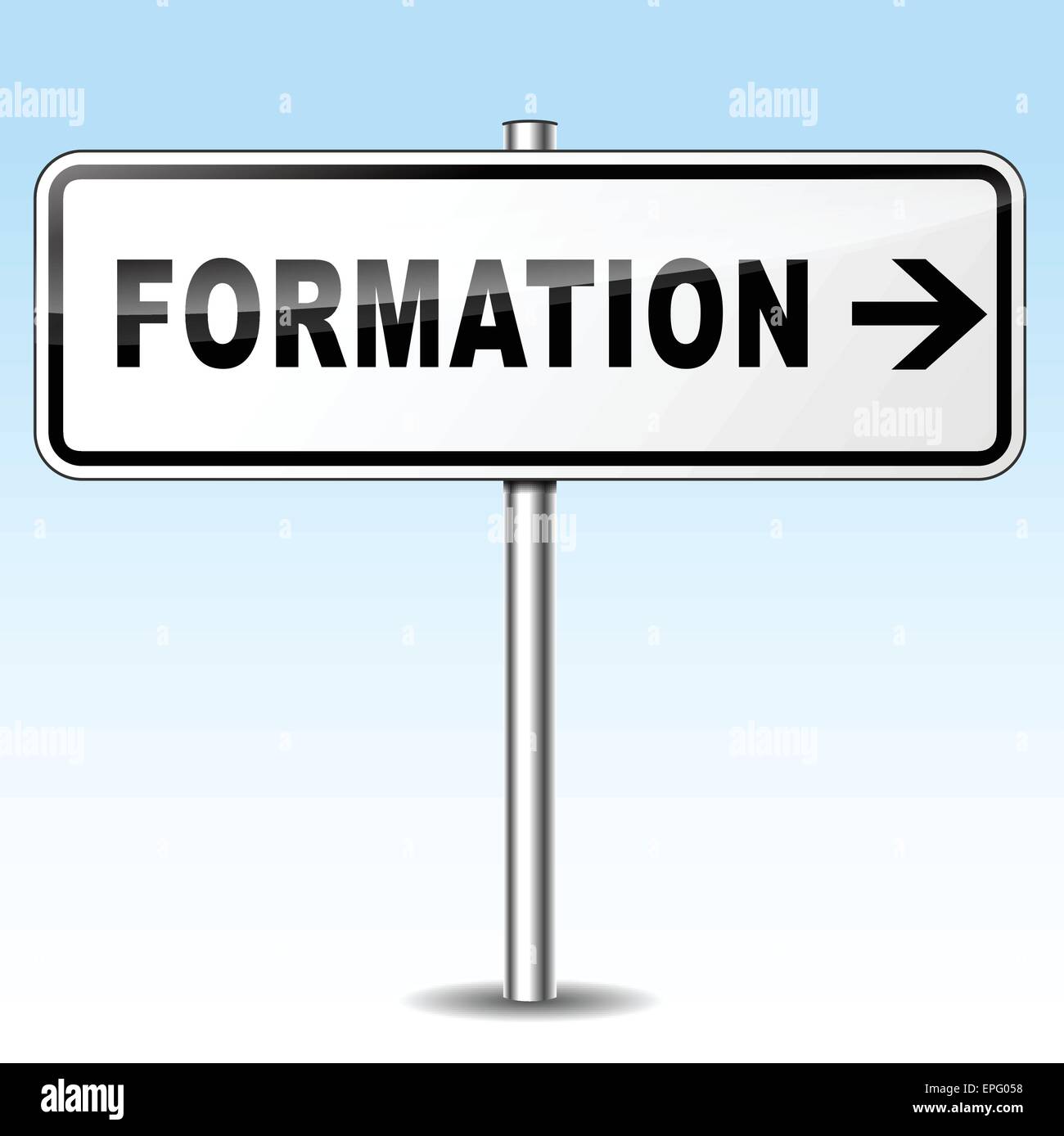 illustration of formation sign on sky background Stock Vector Image ...