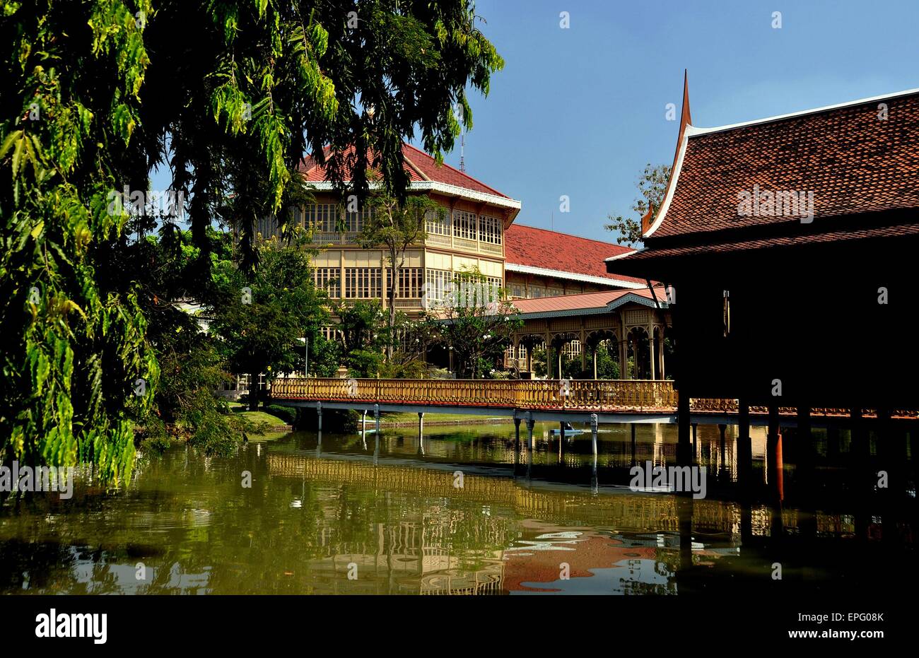 Bangkok, Thailand:  Four-story octagonal quarters built by King Rama V at the 1900 Vimanmek Mansion Stock Photo