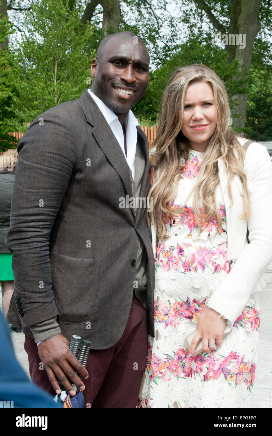 London UK. 18th May 2015. England football player Sol Campbell with wife  Fiona at the 2015 RHS Chelsea flower show Credit: amer ghazzal/Alamy Live  News Stock Photo - Alamy