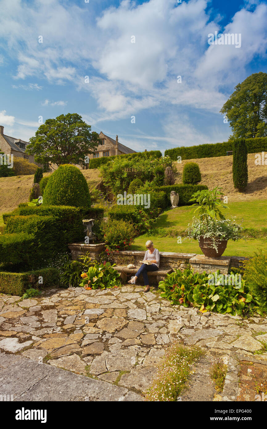 A Quiet Read In The Italianate Tgarden With Its Elegant Topiary At
