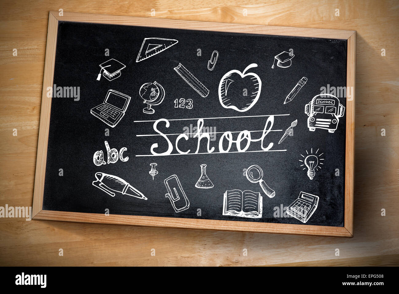 Composite image of education doodles Stock Photo