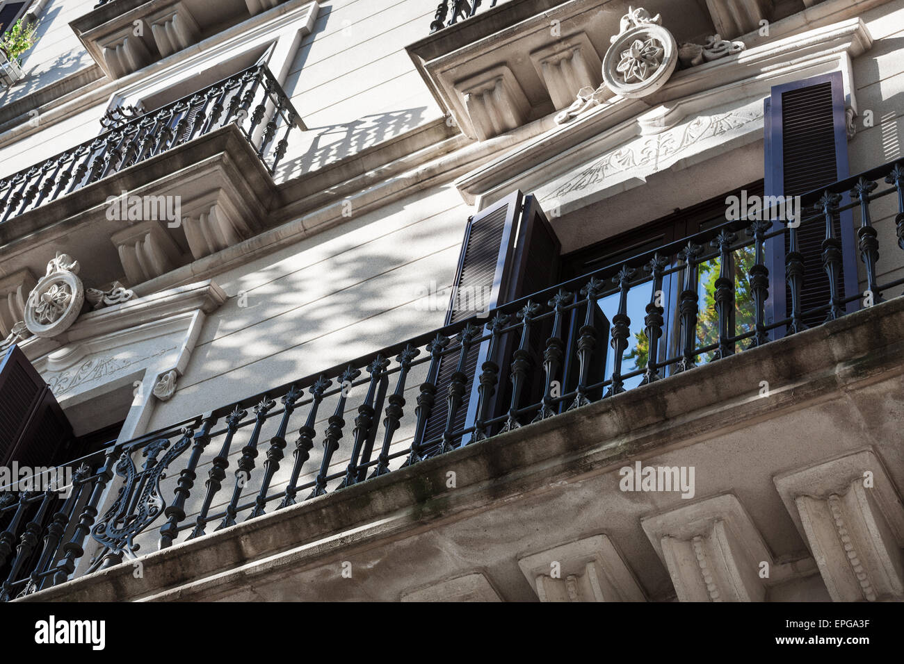 Forged balconies hi-res stock photography and images - Alamy