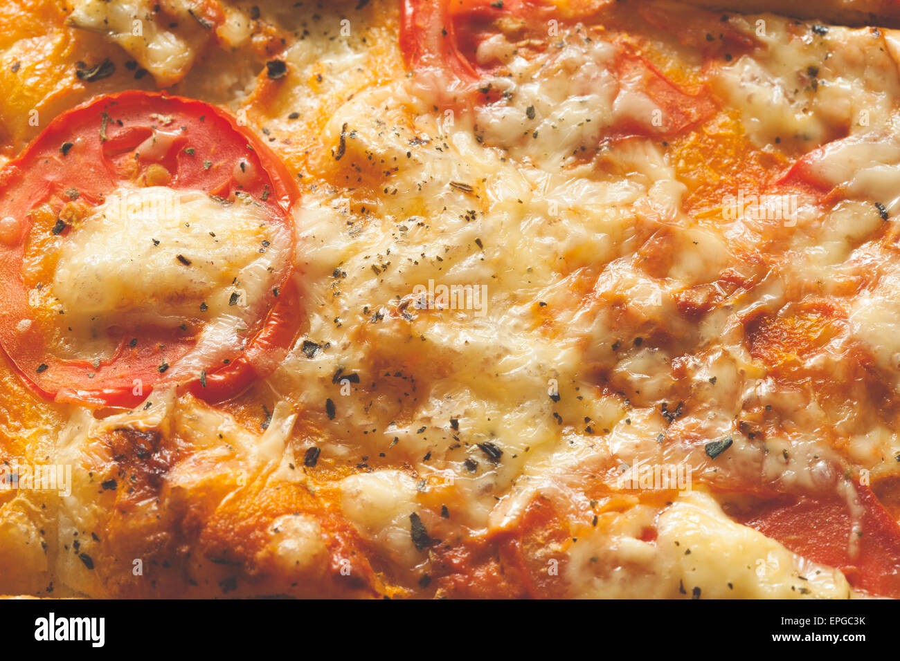 Pizza close up Stock Photo